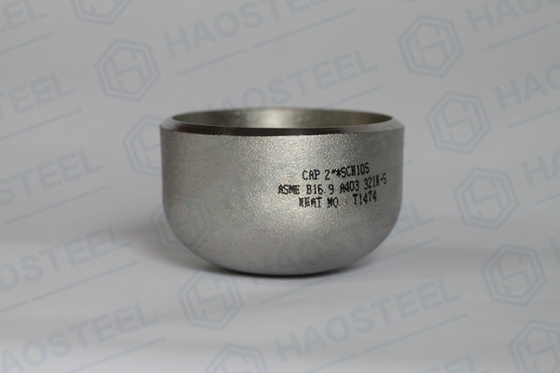 DN20 Pipa Industri ANSI A403 Tutup Pipa Stainless Steel