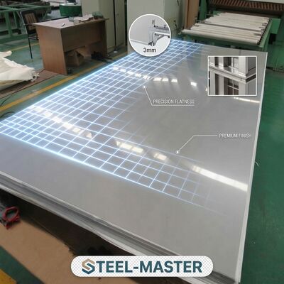 430 Pelat Baja Tahan Karat Feritik Kelas 2B Selesai 0.3mm-3.0mm Magnetik untuk Pembuatan Peralatan Rumah Tangga