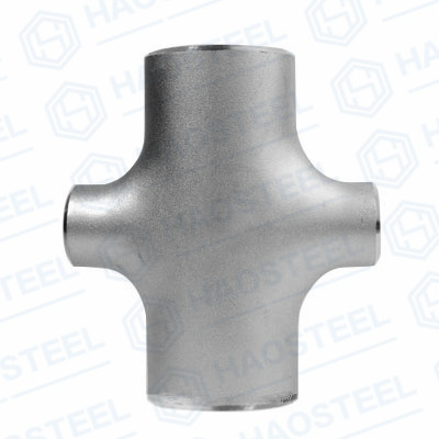 Buttweld Mengurangi Pengecoran Silang Stainless Steel Lurus JIS B2311
