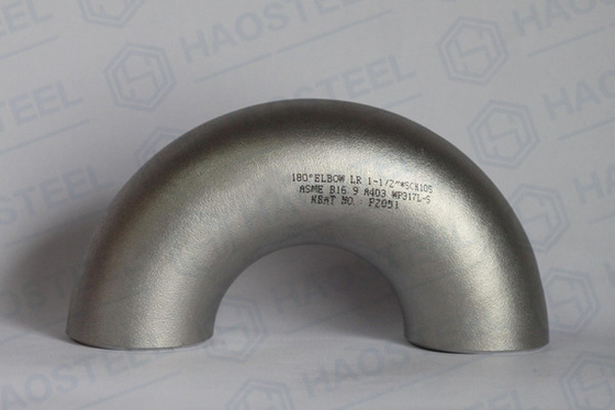 Penempaan Casting 180 Derajat Stainless Steel Elbow DN15 ANSI B16.9