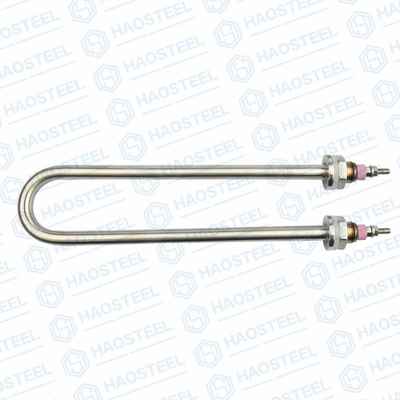 Logam Tubular U Berbentuk Pipa Stainless Steel Pemanas 200V Tahan Panas
