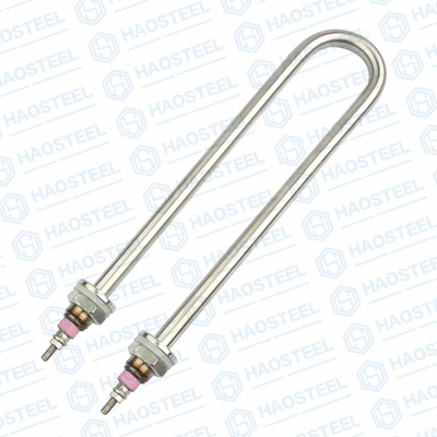 Logam Tubular U Berbentuk Pipa Stainless Steel Pemanas 200V Tahan Panas